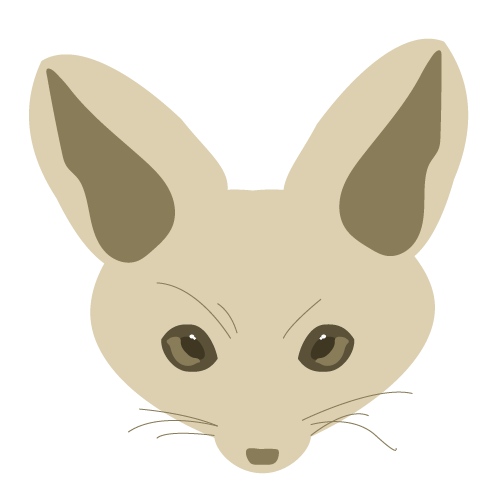 illustrated fennec fox